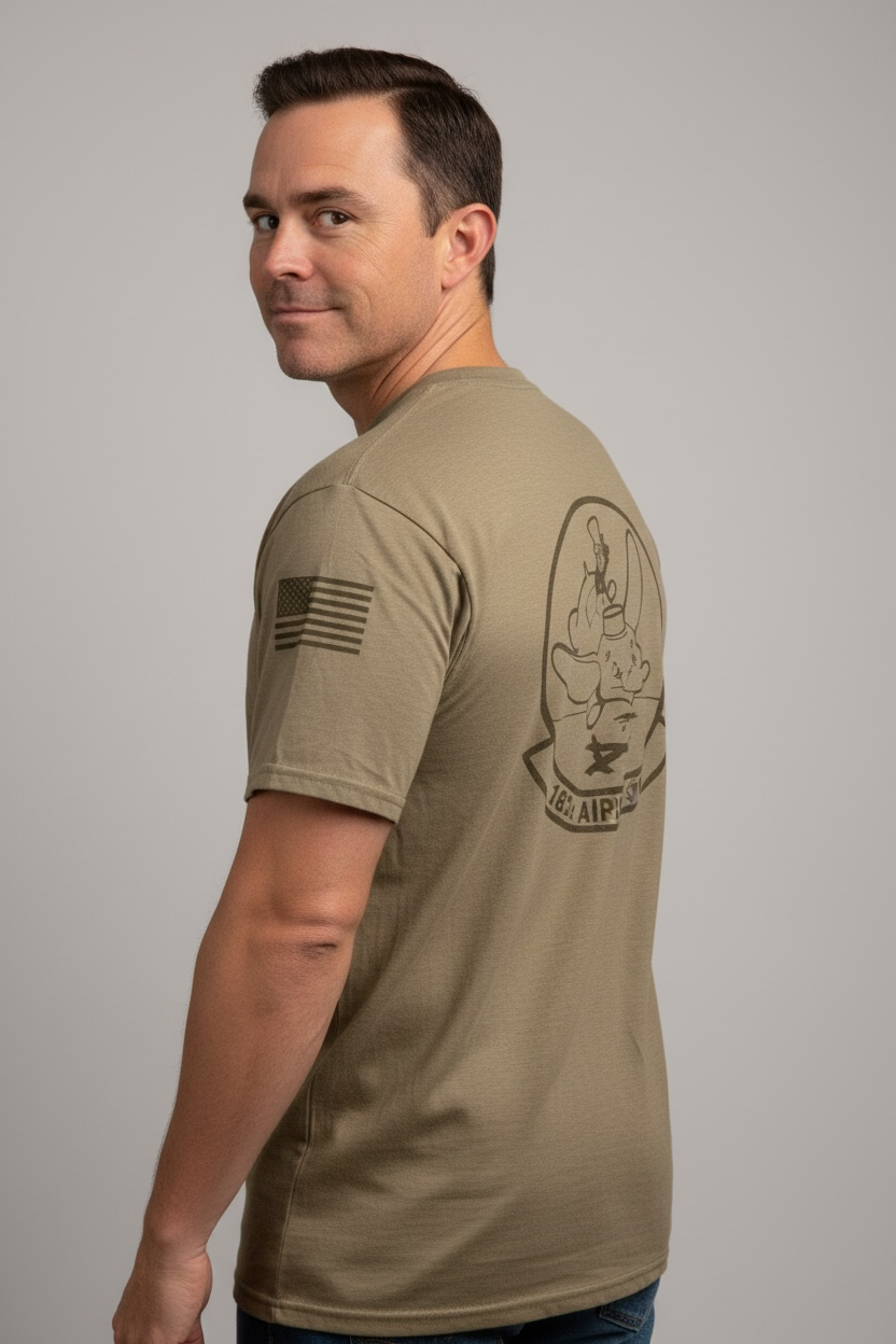 183AS Coyote Brown Sublimated TriBlend Squadron Shirt